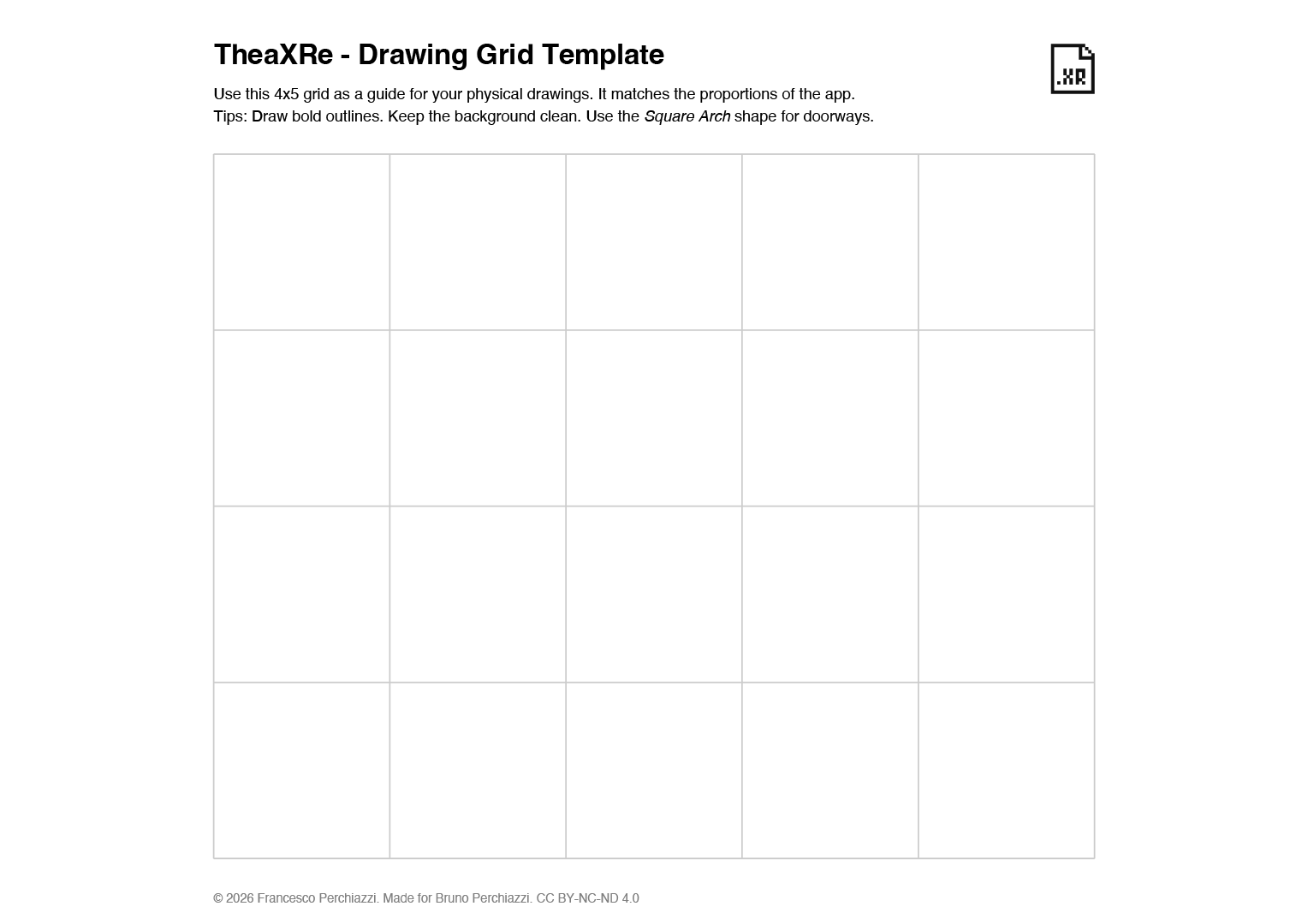 A4 Grid Template Preview